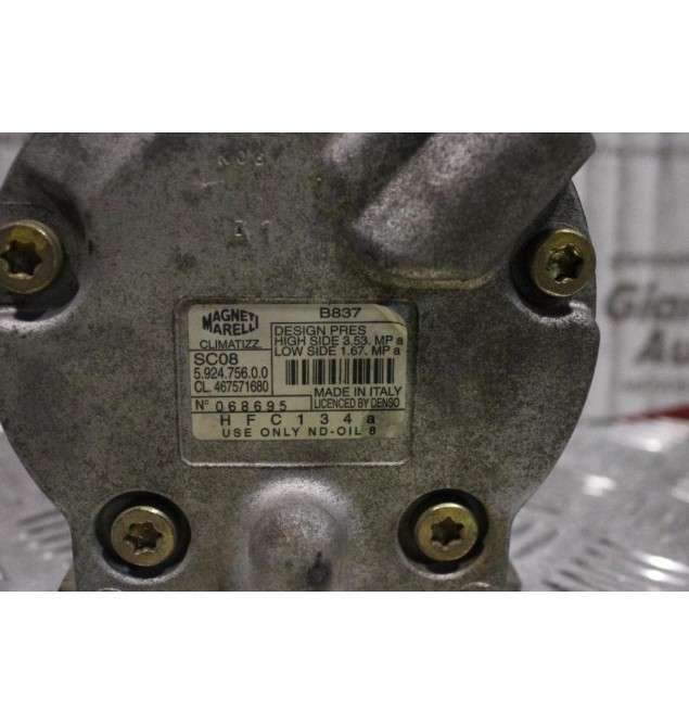 Κομπρεσέρ Aircondition - A/C Κλιματισμός Fiat Brava / Punto / Bravo 1997-2005 MAGNETI M. 592475600 B837 467571680