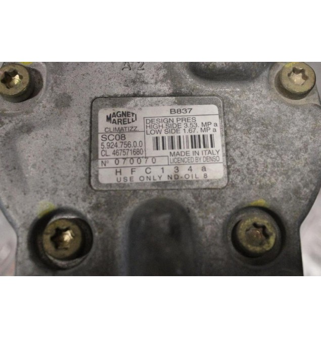 Κομπρεσέρ Aircondition - A/C Κλιματισμός Fiat Brava / Punto / Bravo 1997-2005 MAGNETI M. 592475600 B837 467571680