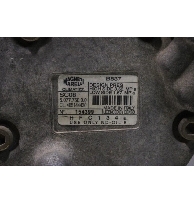 Κομπρεσέρ Aircondition - A/C Κλιματισμός Fiat Bravo 182B2000 1995-2002 507775000 465144430 B837