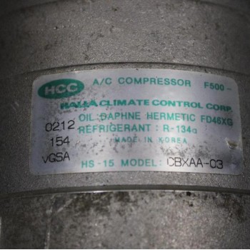 Κομπρεσέρ Aircondition - A/C Κλιματισμός Hyundai Accent G4EA 1.5cc 102ps 1997-2002 CBXAA-03 HS-15 F500