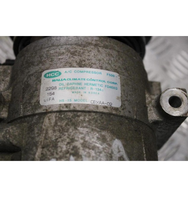 Κομπρεσέρ Aircondition - A/C Κλιματισμός Hyundai Accent G4EA 1.5cc 102ps 1997-2002 CBXAA-02 HS-15 F500
