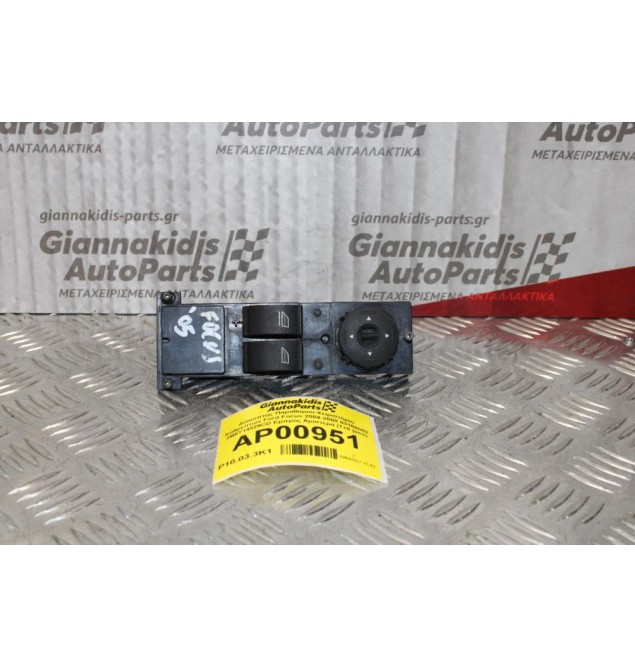 Διακόπτης Παραθύρου-Χειριστήριο Καθρεπτών Ford Focus 2004-2008 03168002 3M5T14529CD Εμπρός Αριστερά (7+6 pins)