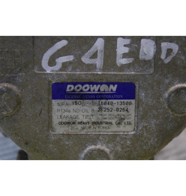 Κομπρεσέρ Aircondition Hyundai Elantra G4ED 1.6cc 107ps 2000-2004 16040-13500