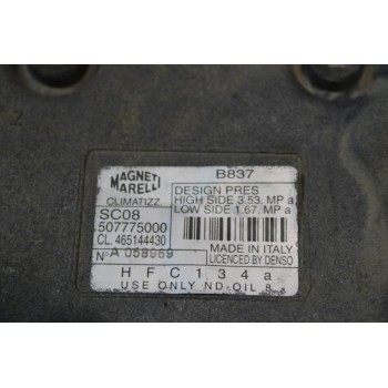 Κομπρεσέρ Aircondition - A/C Κλιματισμός Fiat Bravo 182B2000 1995-2002 507775000 465144430 B837