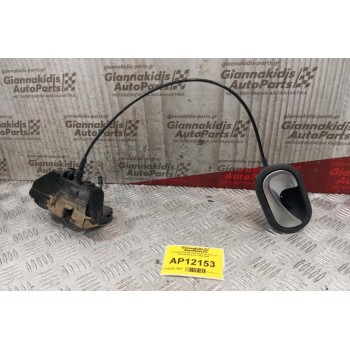 Κλειδαριά Εμπρος Αριστερη πορτας Με Χερουλι Renault Megane 2002-2005 (4pin)