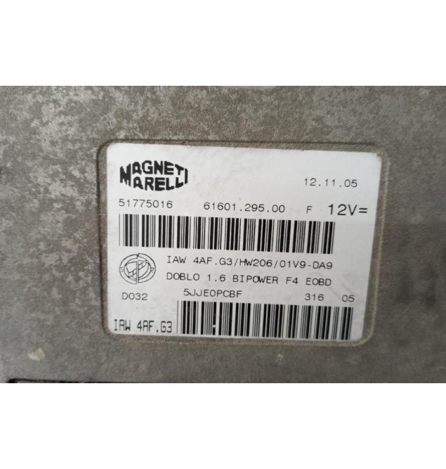 Μοναδα Ελεγχου Κινητηρα Fiat Doblo 1600cc 2001-2005 51775016 (Φυσικο Αεριο)