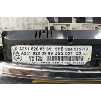 Διακόπτες Αλαρμ Esp Και Χειριστηριο Κλιματισμου Mercedes-Benz W251 2006-2010 A2518208189