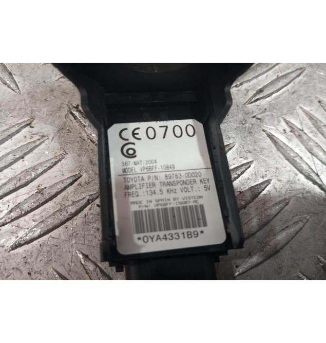 Σετ Immobilizer Toyota Yaris 2006-2012 89780-0D010 89783-0D020 N0502241256B 89661-0D450