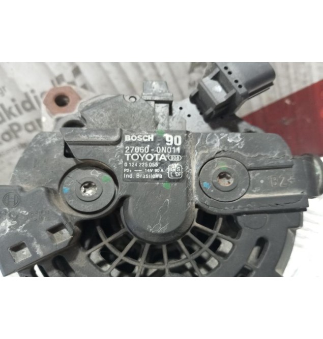 Δυναμό Toyota Yaris Κωδ.Κινητηρα 1NDTV  2006-2012 27060-0N011 4 pins