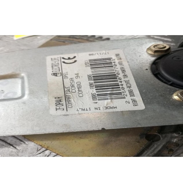 Γρύλλος - Μηχανισμός Με Μοτερ Εμπρος Δεξια Παραθύρου Opel Corsa Β 1993-2000 400129A