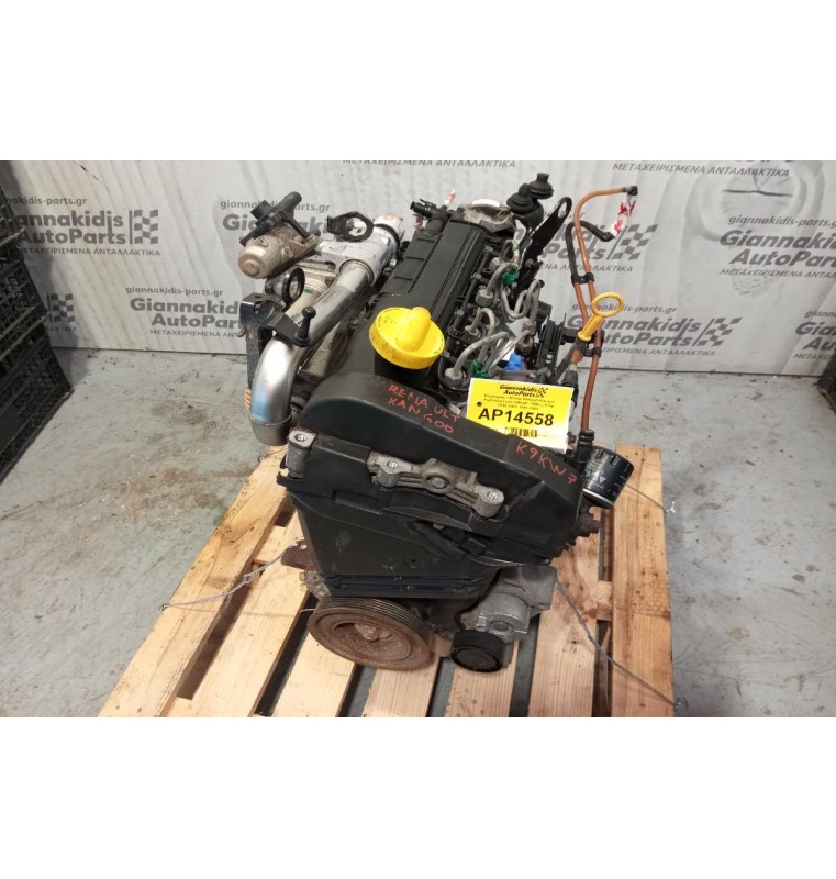 Κινητήρας - Μοτέρ Renault Kangoo Κωδ.Κινητηρα K9KW7 1500cc 61hp 1998-2003