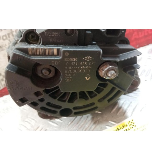 Δυναμό Renault Kangoo Κωδ.Κινητηρα K9KW7 1998-2003 0124425071