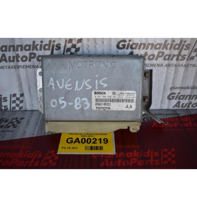 Εγκέφαλος Κινητήρα Toyota Avensis 1995-2002 4A 1.6 BOSCH 0261204580 89661-05231