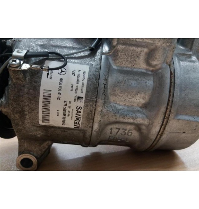 Κομπρεσέρ Aircondition Mercedes-Benz C 180 1.6cc 274910 2007-2020 A0008304002