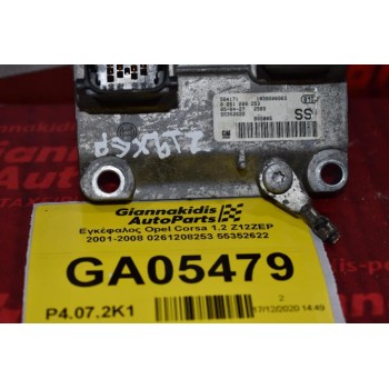 Εγκέφαλος Opel Corsa 1.2 Z12ZEP 2001-2008 0261208253 55352622