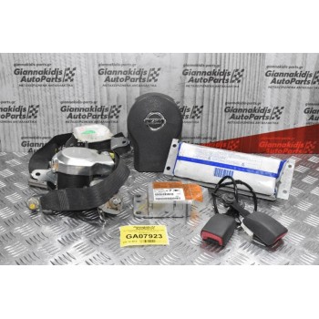 Σετ Αερόσακων Κομπλέ Nissan Navara D40 2005-2015 (Λείπει το Καπάκι του Συνοδηγού)