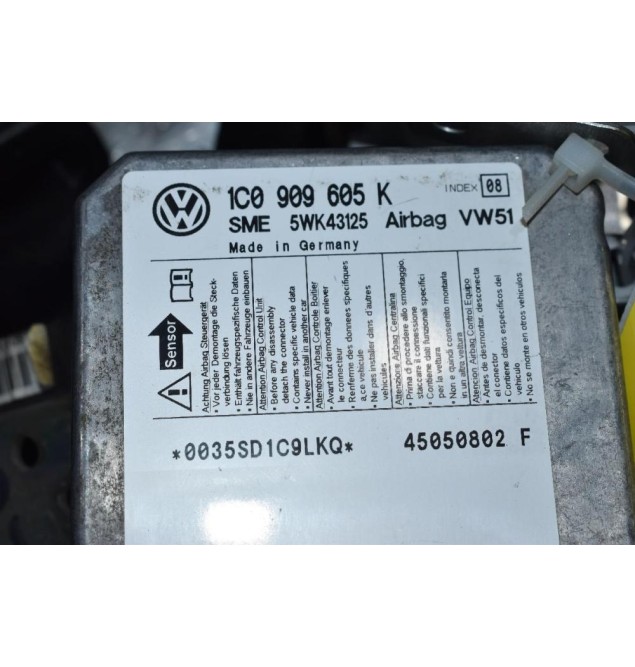 Σετ Αερόσακων Κομπλέ Volkswagen Polo 2002-2008 (Λείπει το Καπάκι του Συνοδηγού)