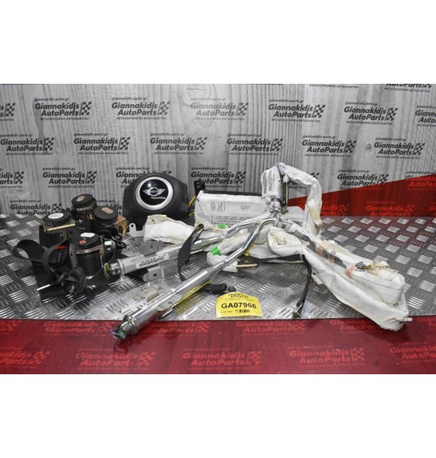 Σετ Αερόσακων Κομπλέ Mini Cooper 2002-2006 (Λείπει ο Εγκέφαλος)