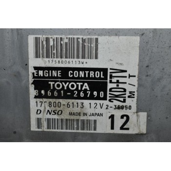 Εγκέφαλος Κινητήρα Toyota Hiace 2.5 D4D 2KD 2001-2010 DENSO 89661-26790