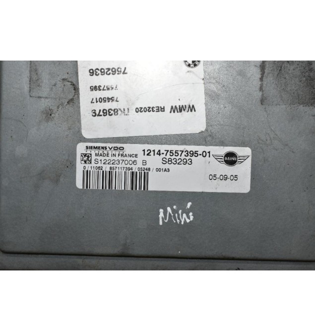 Εγκέφαλος Mini Cooper S 1.6  2002-2006 VDO 1214-7557395-01 S122237006 (Compressor)