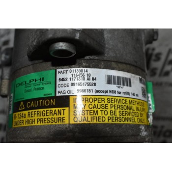 Κομπρεσέρ Aircondition Mini Cooper S 1.6 01139014 11645610 W11B16A DELPHI