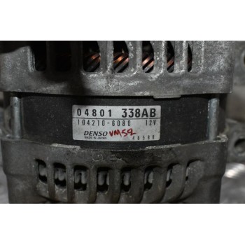 Δυναμό Jeep Cherokee / Wrangler 2.8 CRD VM52C 2007-2015 04801-338AB 104210-6080 (Dodge Nitro)
