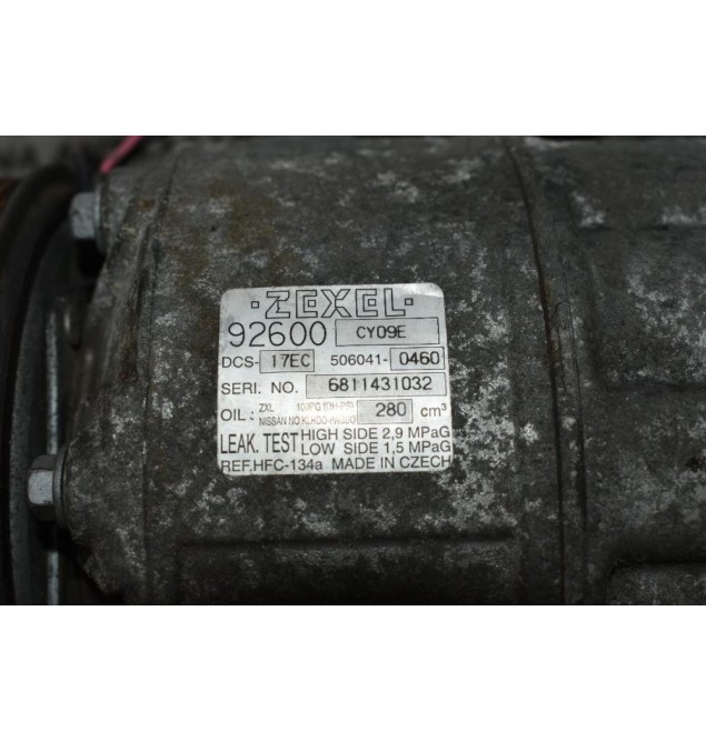 Κομπρεσέρ Aircondition - A/C Nissan Qashqai 2.0 MR20 2007-2012 ZEXEL 92600-CY09E 506041-0460