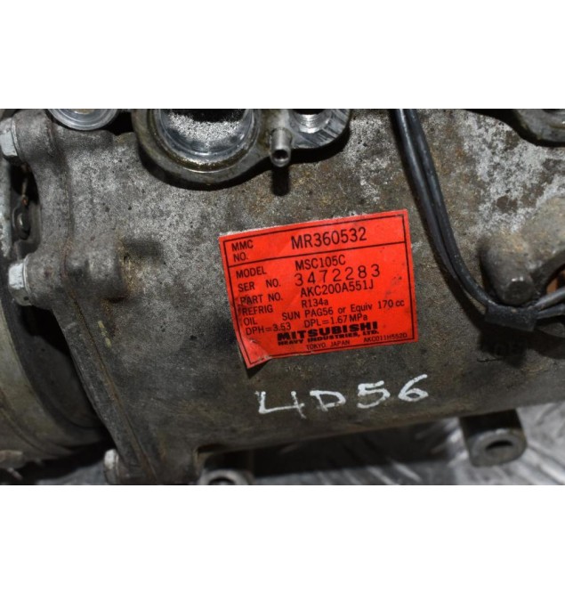 Κομπρεσέρ Aircondition Mitsubishi L200 4D56 K74 1997-2005 MR360532