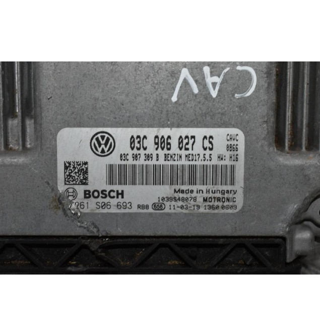 Εγκέφαλος Κινητήρα Volkswagen Scirocco 1.4 TSI 2008-2015 BOSCH 03C906027CS 03C907309B 0261S06693 17.5.5