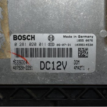 Εγκέφαλος Mitsubishi Canter 4M42 BOSCH DC12V 2000-2010 0281020011 ME226314 407920-2291