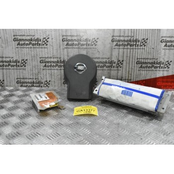 Σετ Αερόσακων Χωρίς Ζώνες Ασφαλείας Nissan Navara D40 2005-2015 98820EB01B 0285001782 (Λείπει το Καπάκι του Συνοδηγού)