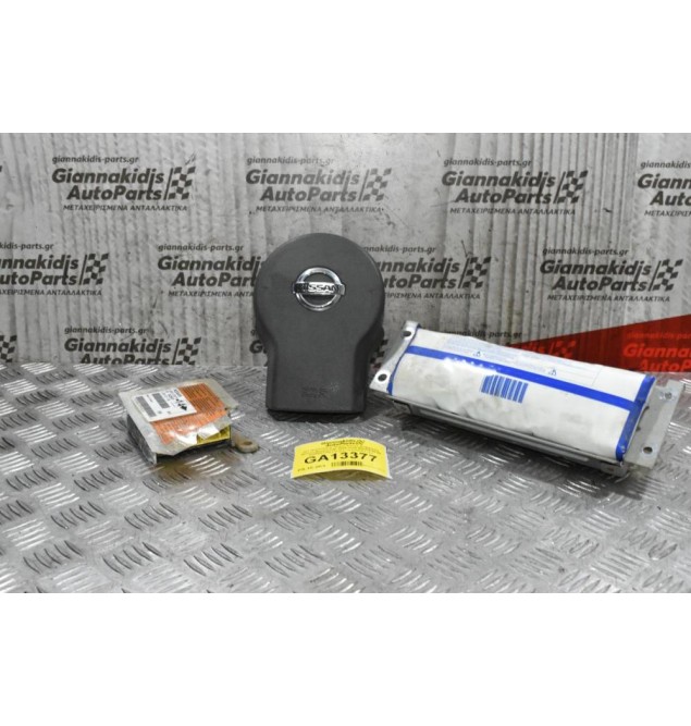 Σετ Αερόσακων Χωρίς Ζώνες Ασφαλείας Nissan Navara D40 2005-2015 98820EB01B 0285001782 (Λείπει το Καπάκι του Συνοδηγού)
