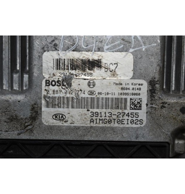 Εγκέφαλος Kia Magentis 2.0 CRDI D4EA 2006-2009 BOSCH 39113-27455 0281012774