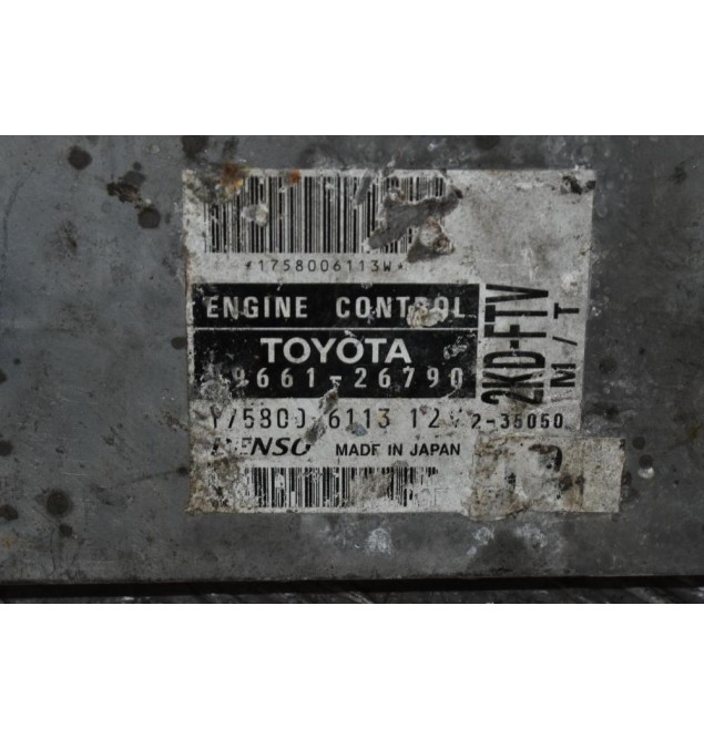 Εγκέφαλος Κινητήρα Toyota Hiace 2.5 D4D 2KD 2001-2010 DENSO 89661-26790 175800-6113