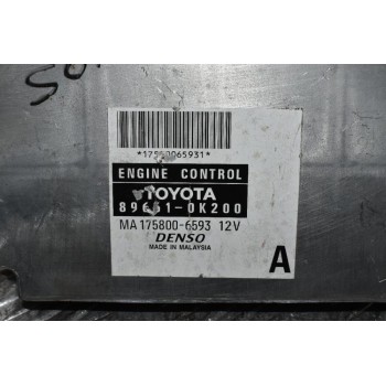 Εγκέφαλος Κινητήρα Toyota Hilux KUN 1KD 2005-2015 DENSO 89661-0K200 175800-6593