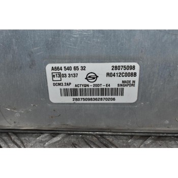 Εγκέφαλος SsangYong Actyon I 200 XDI 4WD 2006-2013 A6645406532 28075098