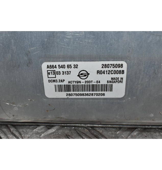 Εγκέφαλος SsangYong Actyon I 200 XDI 4WD 2006-2013 A6645406532 28075098
