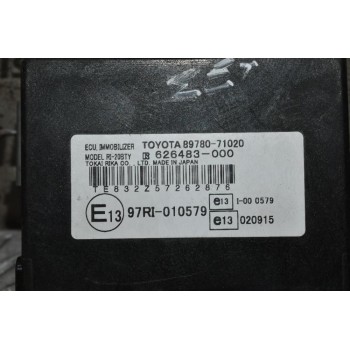 Εγκέφαλος -Σετ Immobiliser Toyota Hilux KUN 1KD Αυτόματο 2005-2015 89661-0K310 89780-71020