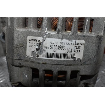 Δυναμό Fiat 500 0.9cc 312A2000 2007-2015 DENSO 51854903 120A
