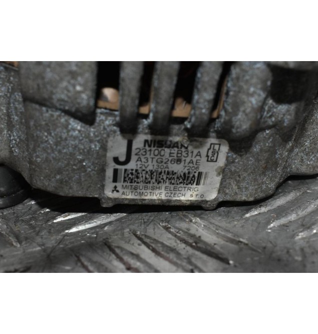 Δυναμό Nissan Navara D40 2.5 DCI YD25 2005-2010 23100-ΕΒ31Α 130A