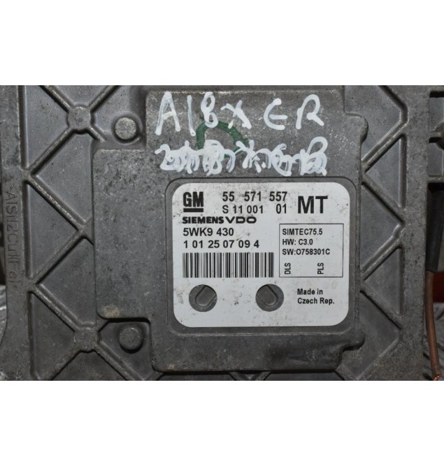 Εγκέφαλος Opel Zafira 1.8 A18XER 2004-2010 SIEMENS 55571557 S1100101 5WK9430 1012507094