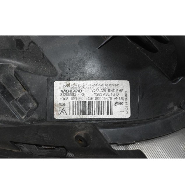 Φανάρι Εμπρός Δεξί Volvo S60 2010-2014 31299993 Xenon (Μικρή Γραντζουνιά)