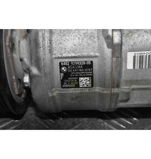Κομπρεσέρ Aircondition - A/C Bmw 1 F21 118D B47D20A 2010-2017 DELPHI 6SAS14A GE447160-8767 64529299328