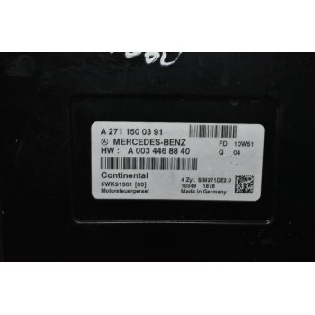 Εγκέφαλος Mercedes-Benz E200 1.8 271860 2010-2016 Α2711500391 Α0034468840