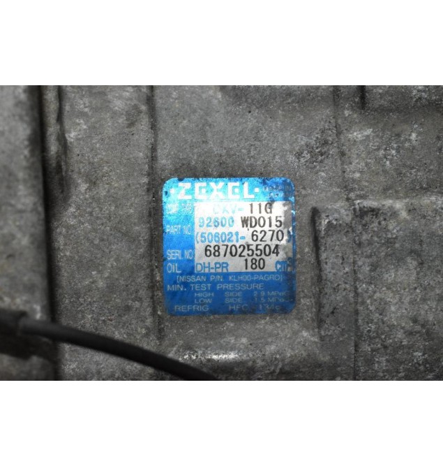 Κομπρεσέρ Aircondition Nissan Almera 2000-2007 Ν16 QG15 ZEXEL 92600-WD015 DKV-11G 506021-6270