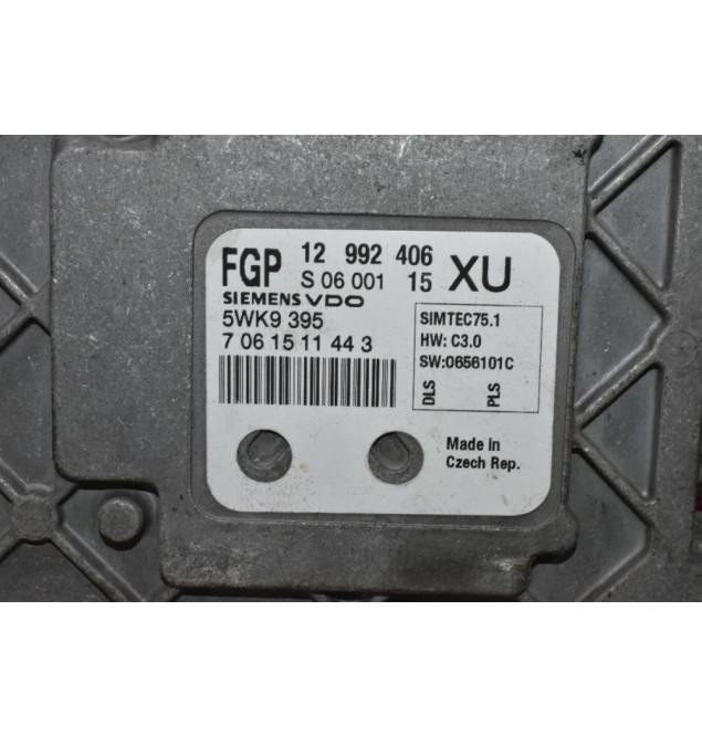 Εγκέφαλος Opel Zafira 1.8 Z18XER 2004-2010 SIEMENS 12992406 S0600115 5WK9395 7061511443 XU