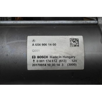 Μίζα Mercedes-Benz E220 d 2.0 W213 654920 2016-2022 BOSCH A6549061400 0001174612 (613)