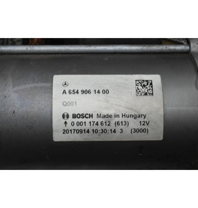 Μίζα Mercedes-Benz E220 d 2.0 W213 654920 2016-2022 BOSCH A6549061400 0001174612 (613)