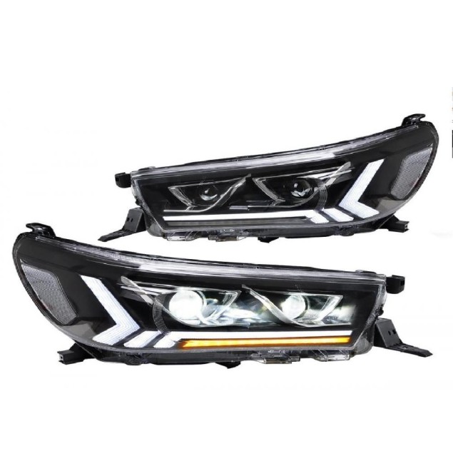 Φανάρια Εμπρός Led Toyota Hilux/Revo 2016-2022 (Set) (Video Λειτουργιας)