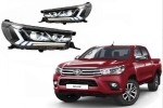 Φανάρια Εμπρός Led Toyota Hilux/Revo 2016-2022 (Set) (Video Λειτουργιας)